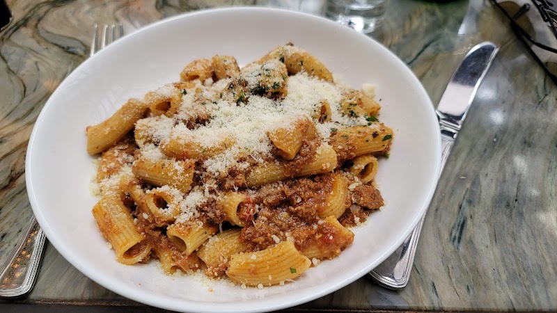 Cecconi's signature dishes Eggplant Parmigiana
Rigatoni Bolognese
Meringue Key Lime Pie